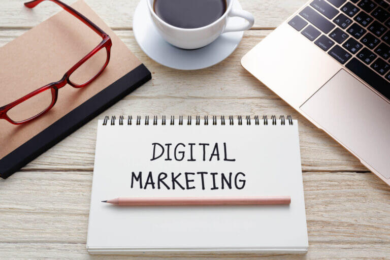 Digital Marketing Pad On Desk